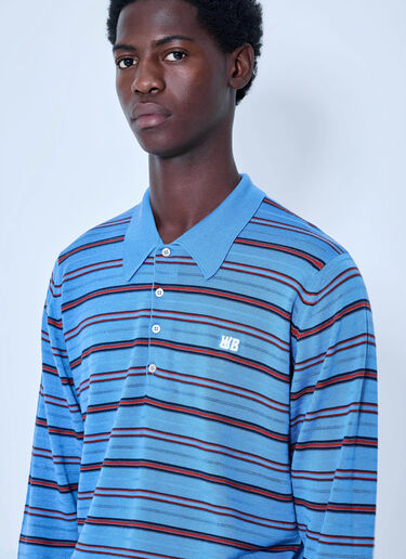 LN-CC® - Wales Bonner: Beam Polo - Light Blue Wales Bonner Beam Polo Light Blue wbn0166005