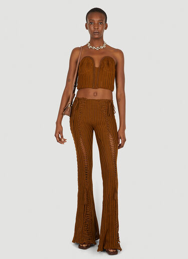 Split and Tear Pants Isa Boulder Split and Tear Pants Brown isa0249002
