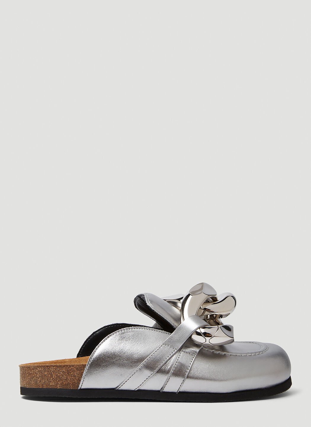 Silver loafer new arrivals mules