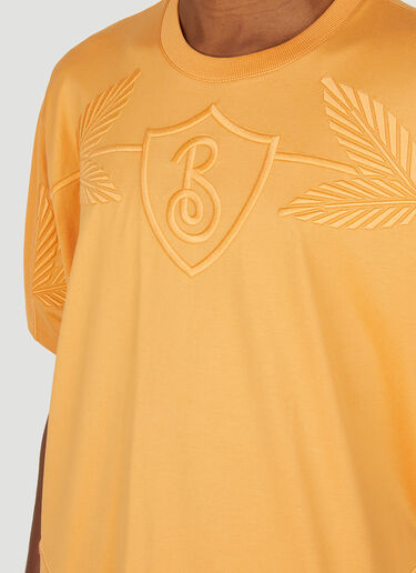 Burberry Logo Embroidery T-Shirt Orange bur0151026