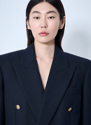 Saint Laurent ChinÃ© 羊毛西装外套 蓝色 sla0260071