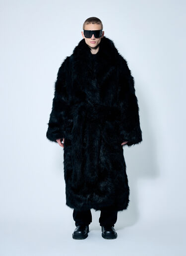 Entire Studios Vast Faux-Fur Coat Black ent0358035