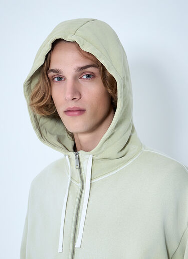 Padded Elbow Zip-Up Hoodie Brain Dead Padded Elbow Zip-Up Hoodie Beige bra0164001