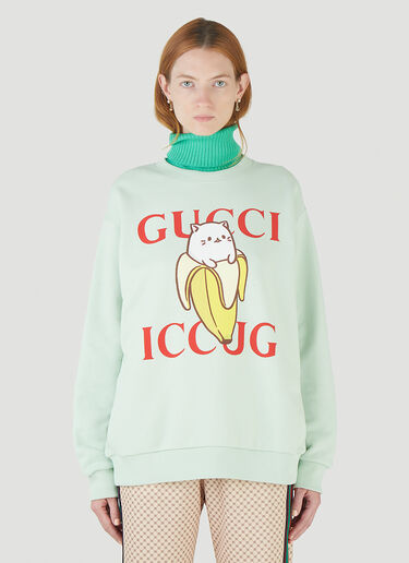 Gucci [ばなにゃ] スウェットシャツ グリーン guc0245060