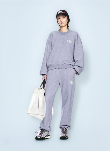 Off-White Embroidered Ow Track Pants Grey ofw0260032