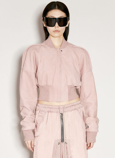 Rick Owens Suede Bomber Jacket Pink ric0255003