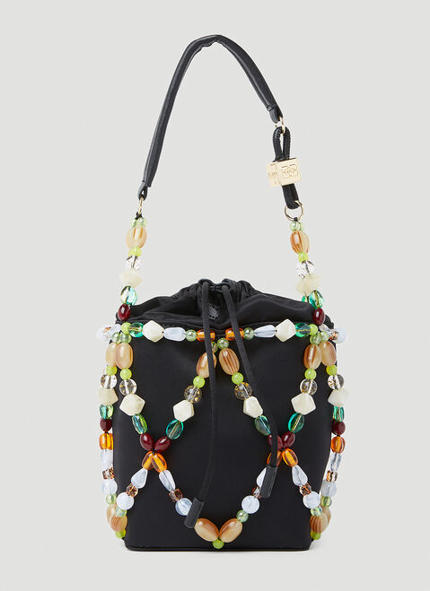 Alexander Wang Bucket Beads Handbag Black awg0254020
