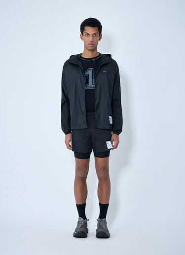 Satisfy Hooded Windbreaker Jacket Black sat0162008