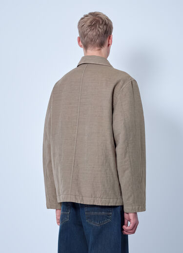 Stone Island Textured Zip Jacket Beige sto0165094