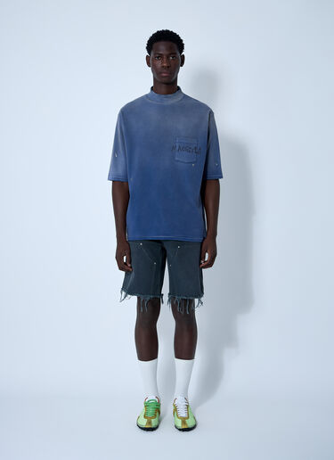 Maison Margiela Logo Motif T-Shirt Blue mla0160002
