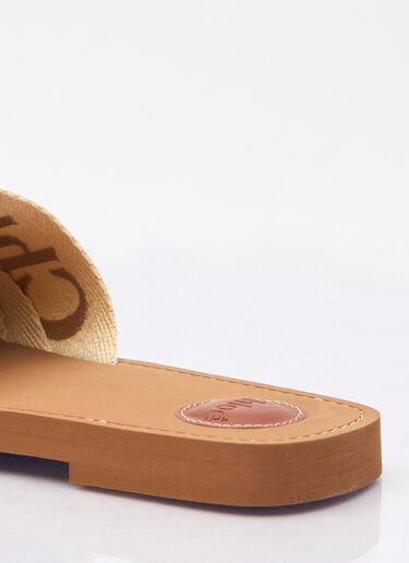 Chloé Woody Slides Beige chl0258019