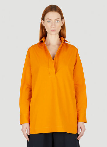 Plan C Pull-On Casual Shirt Orange plc0247012