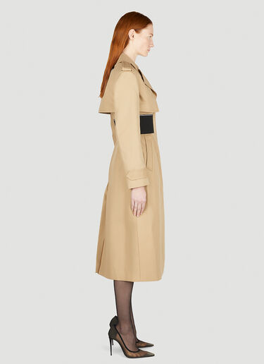 Alexander Wang Logo Elastic Trench Coat Beige awg0251001