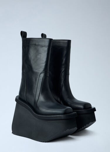 Rick Owens Factory Leather Boots Black ric0265038
