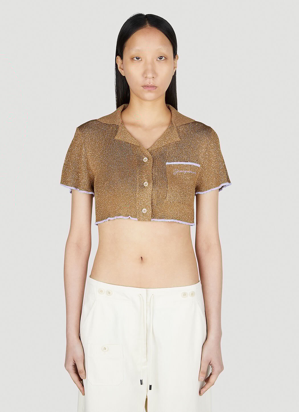 Jacquemus Women's' Le Haut Brilho Top in Brown | LN-CC®