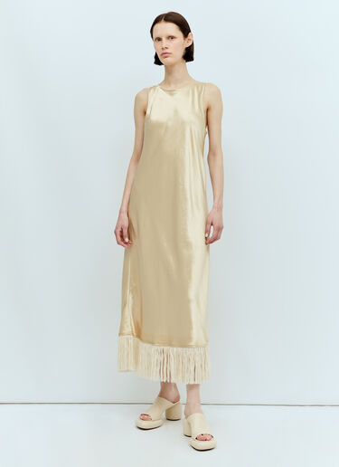 Song for the Mute Tank Satin Dress Beige sfm0256011