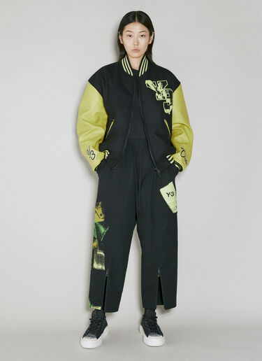 Y-3 Letterman Bomber Jacket Black yyy0354010