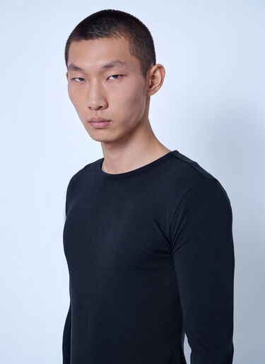Entire Studios Sheer Long Sleeve Top Black ent0166021