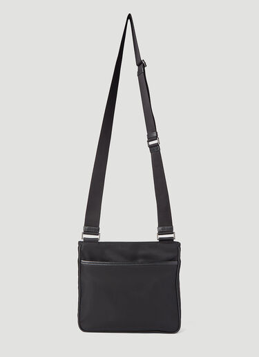 Prada Re-Nylon Front-Flap Crossbody Bag Black pra0145027