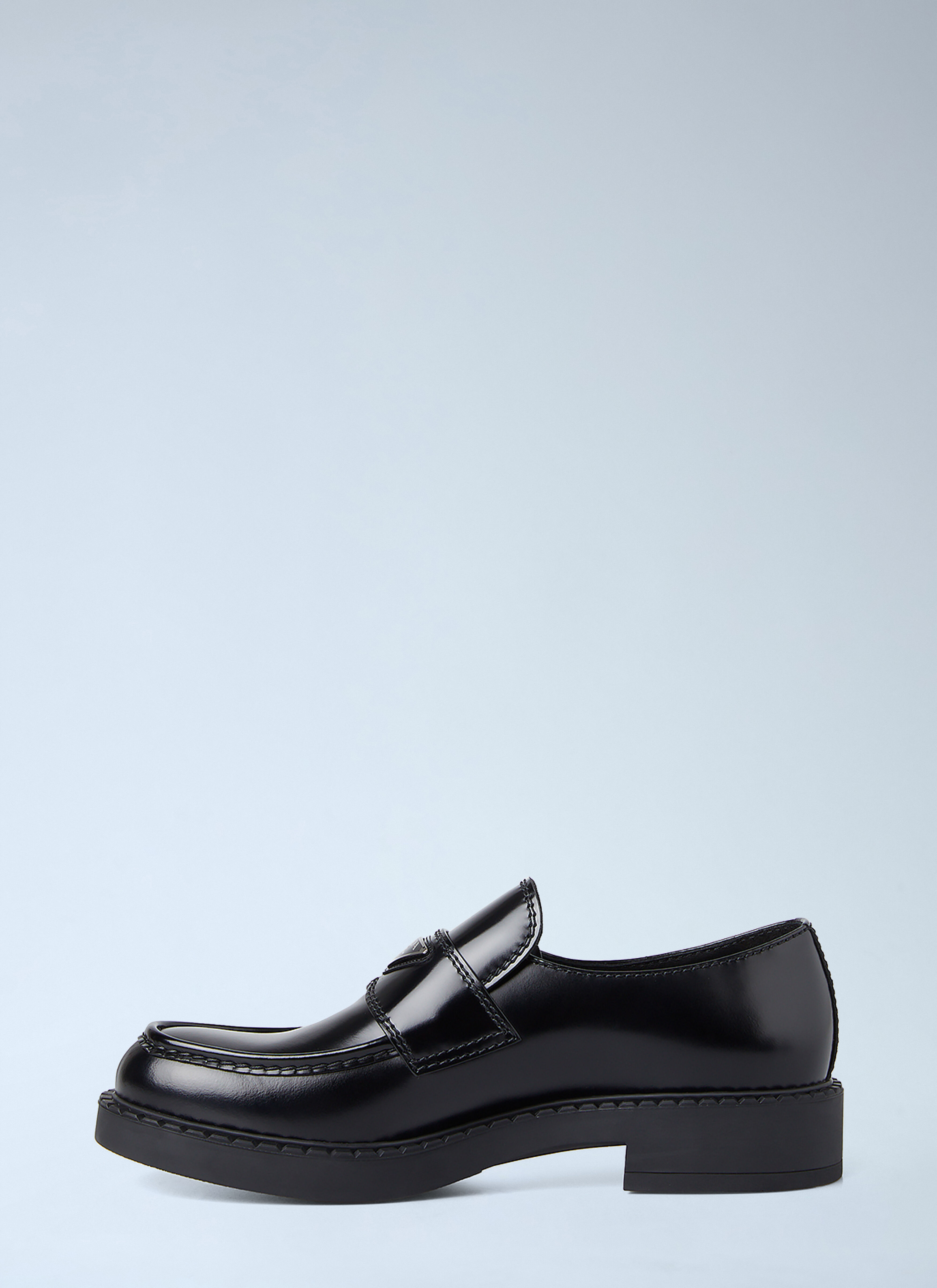Prada Chocolate Loafers in Black | LN-CC