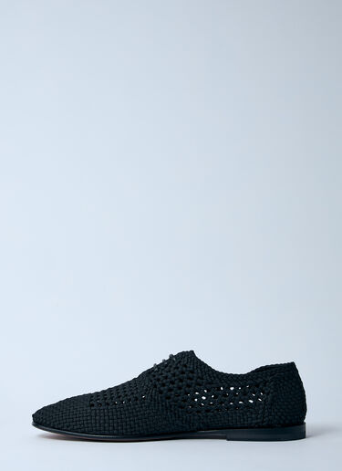 Dolce & Gabbana Woven Derby Shoes Black dol0160007