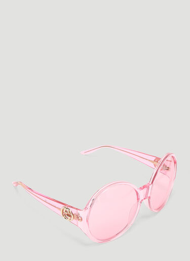 Gucci Oversized Round Frame Sunglasses Pink guc0243194