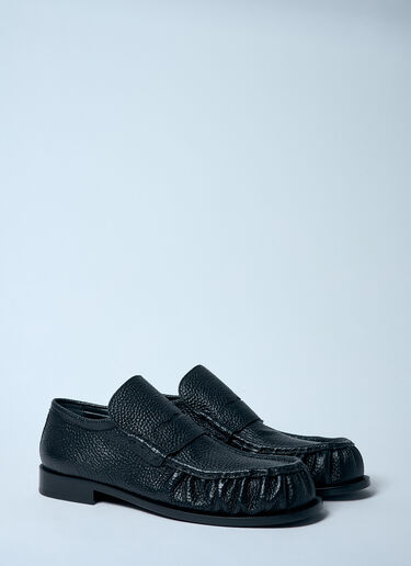 Dries Van Noten ペブルグレインレザーローファー ブラック dvn0158027
