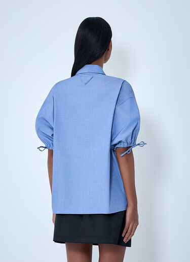 Prada Fil-à-fil Shirt Blue pra0264031