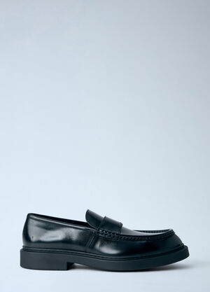 Jil Sander Brushed Leather Loafers Black jil0165010