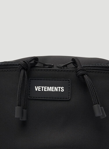 VETEMENTS Blackout Logo Patch Belt Bag Black vet0147021