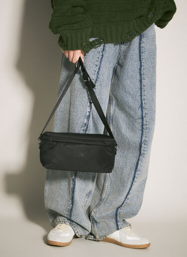 MM6 Maison Margiela 数字尼龙斜挎包 黑色 mmm0157014