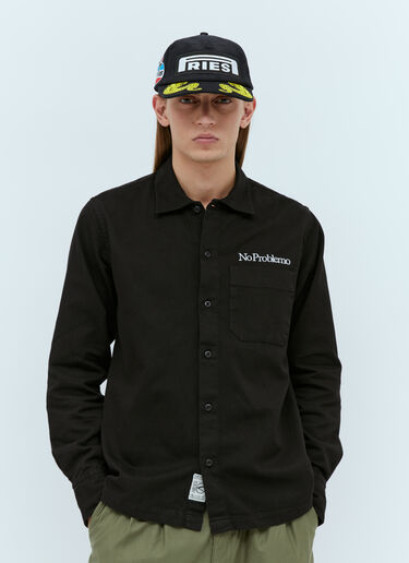 Aries Moto Corduroy Baseball Cap Black ari0154018
