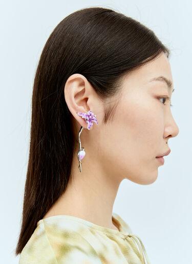Acne Studios Flower Earring Silver acn0256044