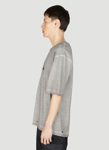 Dolce & Gabbana Distressed Logo Print T-Shirt Grey dol0152004