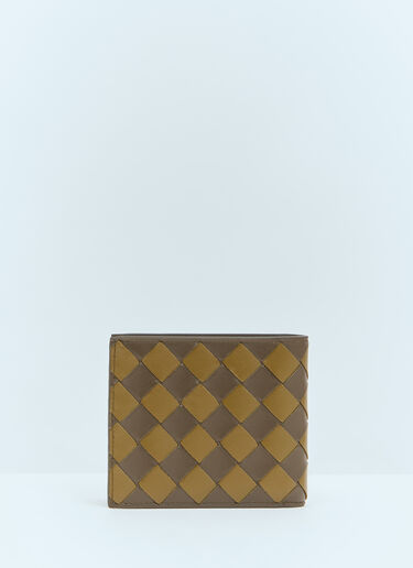 Bottega Veneta Intrecciato Bi-Fold Wallet Khaki bov0158021