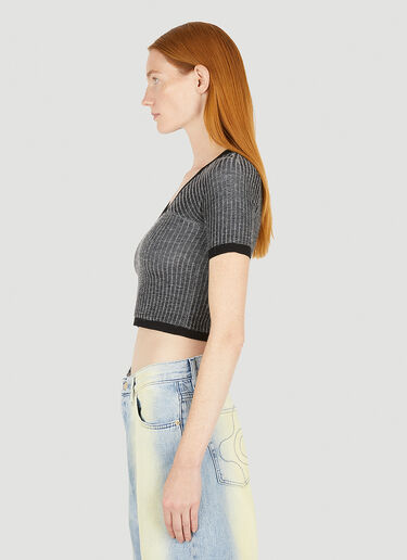 Eckhaus Latta Amoretto Knit Top Grey eck0251004