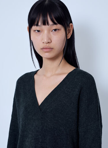 LN-CC® - Our Legacy: Raise V-Neck Sweater - Black Our Legacy Raise V-Neck Sweater Black our0265005
