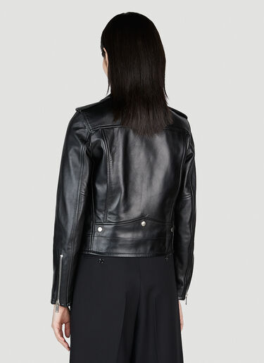 Motorcycle Leather Jacket Saint Laurent Motorcycle Leather Jacket Black sla0253045