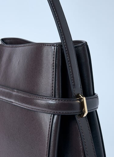 Belted Leather Bucket Bag TOTEME Belted Leather Bucket Bag Brown tot0261026