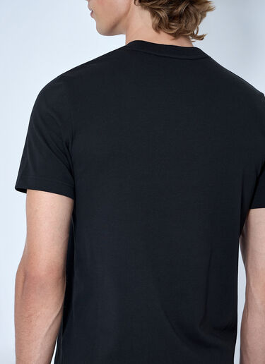 LN-CC® - Moncler: Logo Motif Cotton Jersey T-Shirt - Black Moncler Logo Motif Cotton Jersey T-Shirt Black mon0165025