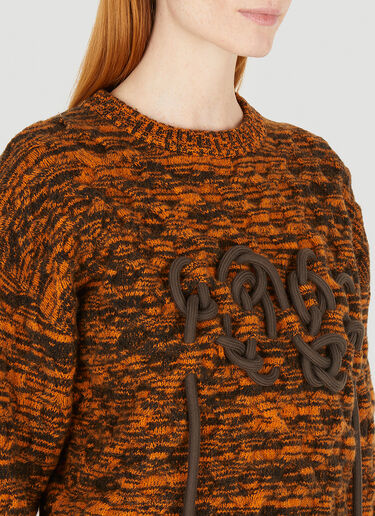 Wynn Hamlyn Hudson Knot Sweater Orange wyh0249012