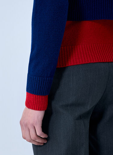 Jil Sander Layered Knit Sweater Blue jil0164002