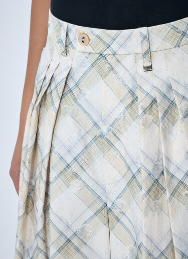 Vivienne Westwood Pleated Midi Skirt Beige vvw0264004