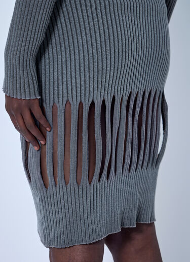 LN-CC® - LUEDER: Landsknecht Rib Skirt - Grey LUEDER Landsknecht Rib Skirt Grey ldr0266005