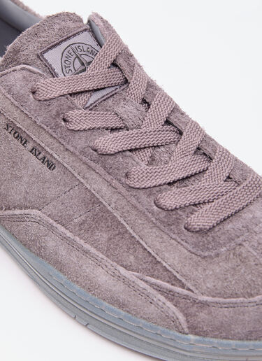 Stone Island 락 스웨이드 스니커즈 퍼플 sto0156111