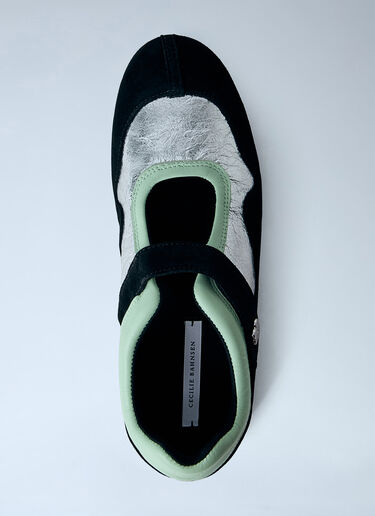 LN-CC® - Cecilie Bahnsen: Cosmo Leather Sneakers - Black Cecilie Bahnsen Cosmo Leather Sneakers Black cec0266020