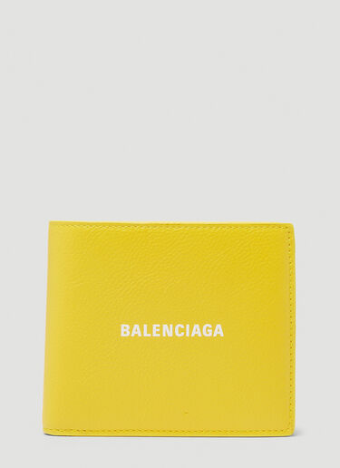 balenciaga yellow wallet