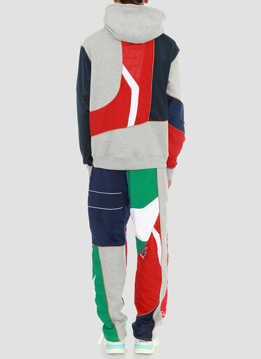 Ahluwalia Studio Patchwork Hooded Sweater Grey ahl0140007