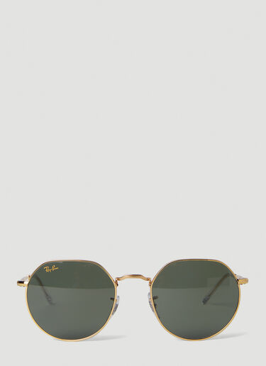 Ray-Ban RB3565 Jack Circle Sunglasses Gold lrb0251002