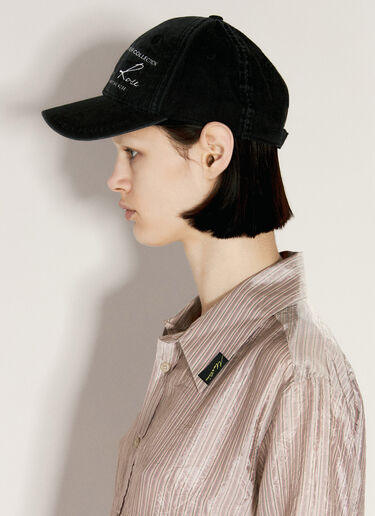 Logo Embroidery Basball Cap Martine Rose Logo Embroidery Basball Cap Black mtr0255014
